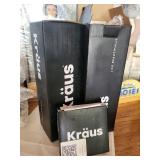 Kraus Mounting Ring & Pop Up Drain Mixed Lot (3 Pieces)