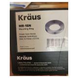 Kraus Mounting Ring & Pop Up Drain Mixed Lot (3 Pieces)