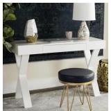 Alessia Mid Century Lacquer One Drawer Vanity Desk