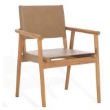 Hutson Leather Dining Chair | Safavieh Couture