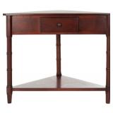Gomez Corner Table With Storage Drawer