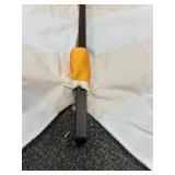 Maui Single Scallop Striped 9ft Crank Push Button Tilt Umbrella