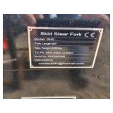 Unused 2026 FUTURE Skid Steer Forks - [Skid Steer Attachments] FT-DHC
