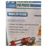 Unused 2026 FUTURE ELECTRIC HYDRAULIC TRACK PIN PRESS MACHINE FT-YLJ100
