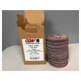 CGW Abrasives Flap Disc Ceramic Trimmable with Threaded Arbor 4-1/2x5/8-11 (10 Total)