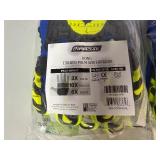 Ironclad Kong Corded Palm Waterproof Gloves XL (3 Pairs)