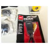 Various Electrical Supplies Micro Pan Sensor, HDMI Adapter, Locking Connector and Plug, Plus More