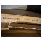 Three New in Box Uline Gridwall Panels with Two Cartons Uline Gridwall Panels T-Legs