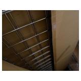 Three New in Box Uline Gridwall Panels with Two Cartons Uline Gridwall Panels T-Legs