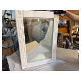 Magickwood Vanity White 3-Hole Porcelain Sink  26" X 17.25" X 34.5" With Mirror 31 1/4" X 22" X 1/2"