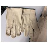 Leather Work Gloves Size L (10 Total Pairs)