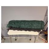 Green Plastic Fencing With posts (Roughly 35 feet) 3 Extra Posts