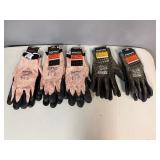 Body Guard Safety Gear Work Gloves (3 Size L) (2 Size M)