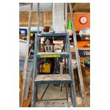 Six Step Rolling Ladder 90" Tall to Rail, 5