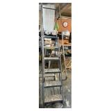 Six Step Rolling Ladder 90" Tall to Rail, 5