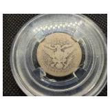 1896 O Silver Barber Quarter