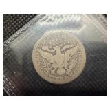 1901 O Silver Barber Quarter