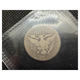 1901 O Silver Barber Quarter