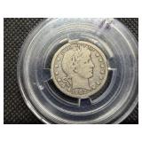 1902 O Silver Barber Quarter