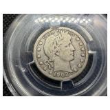 1902 O Silver Barber Quarter