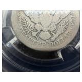 1908 S Silver Barber Quarter