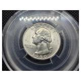 1950 S Silver Washington Quarter UNC