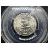 1950 S Silver Washington Quarter UNC