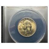 1954 S Silver Washington Quarter ANACS MS65