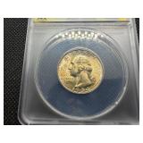 1954 S Silver Washington Quarter ANACS MS65