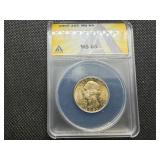 1955 Silver Washington Quarter ANACS MS65
