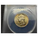 1955 Silver Washington Quarter ANACS MS65