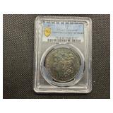 1880 S Morgan Silver Dollar PCGS Genuine Questionable Color-AU Detail