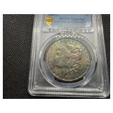 1880 S Morgan Silver Dollar PCGS Genuine Questionable Color-AU Detail