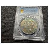 1880 S Morgan Silver Dollar PCGS Genuine Questionable Color-AU Detail