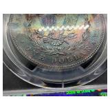 1880 S Morgan Silver Dollar PCGS Genuine Questionable Color-AU Detail