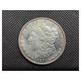 1891 Morgan Silver Dollar