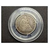 1858 Silver Seated Liberty Half Dollar