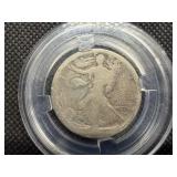 1916 S Silver Walking Liberty Half Dollar
