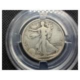 1917 D Silver Walking Liberty Half Dollar