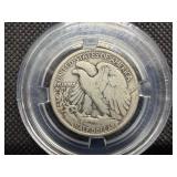 1917 D Silver Walking Liberty Half Dollar