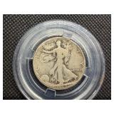1919 D Silver Walking Liberty Half Dollar