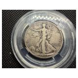 1929 S Silver Walking Liberty Half Dollar