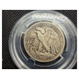 1929 S Silver Walking Liberty Half Dollar