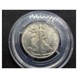 1942 S Silver Walking Liberty Half Dollar