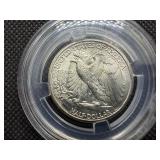 1945 D Silver Walking Liberty Half Dollar