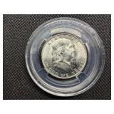 1950 D Silver Franklin Half Dollar