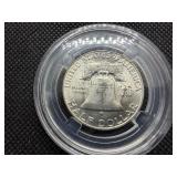 1950 D Silver Franklin Half Dollar