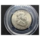 1953 S Silver Franklin Half Dollar