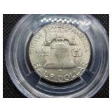1953 S Silver Franklin Half Dollar