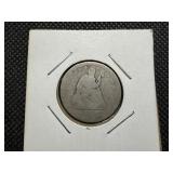 1856 Silver Seated Liberty Quarter